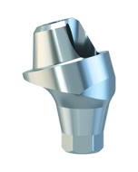 Úhlový titanový abutment pro šroubovanou fixaci můstků, kónický 17° H 3mm