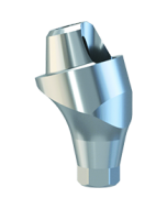 Úhlový titanový abutment pro šroubovanou fixaci můstků, kónický 17° H 4.5mm