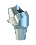 Úhlový titanový abutment pro šroubovanou fixaci můstků, kónický 30° H 4mm