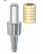 Provizorní titanový abutment (GELB) pro okamžité zatížení 3 mm bez šestihranu, kuželová platforma
