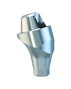 Úhlový titanový abutment pro šroubovanou fixaci můstků, kónický 17° H 4.5mm