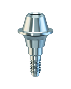 Rovný abutment pro fixaci šroubovaného můstku H 1mm