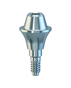 Rovný abutment pro fixaci šroubovaného můstku H 2mm