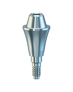 Rovný abutment pro fixaci šroubovaného můstku H 4mm