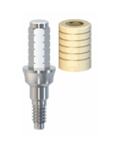 Provizorní titanový abutment (GELB) pro okamžité zatížení 1.5 mm bez šestihranu, kuželová platforma